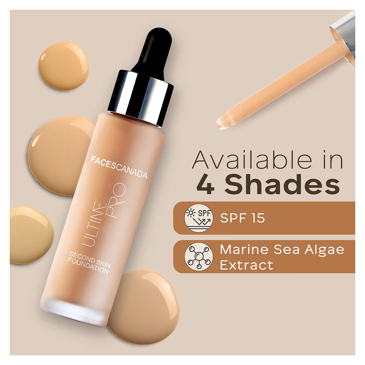 Faces Ultime Pro Second Skin Foundation 30Ml