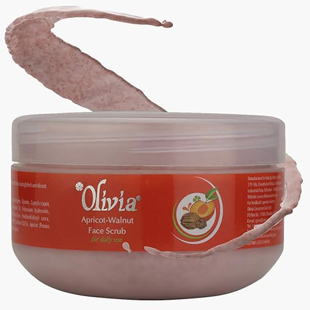 Olivia Apricot Walnut Face Scrub