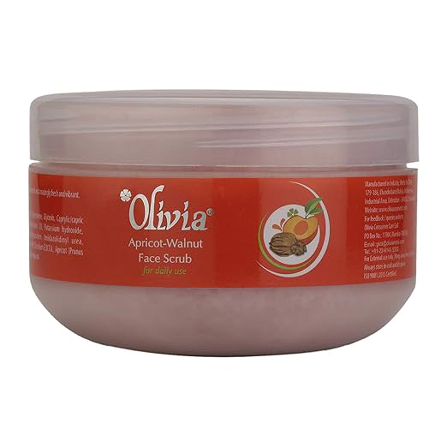 Olivia Apricot Walnut Face Scrub