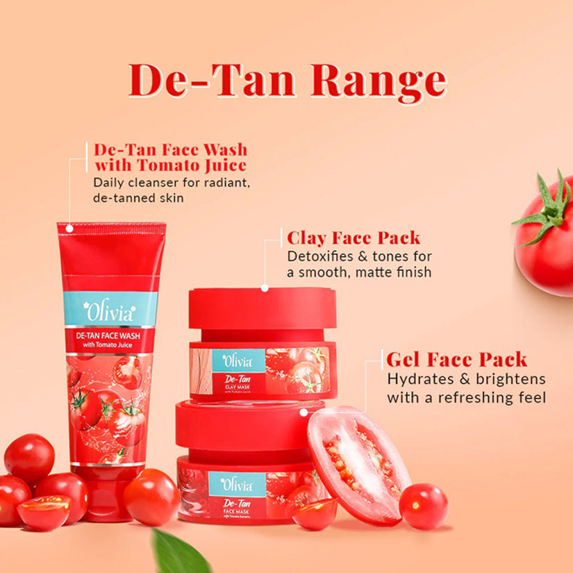Olivia De Tan Face Wash With Tomato Juice 50Ml
