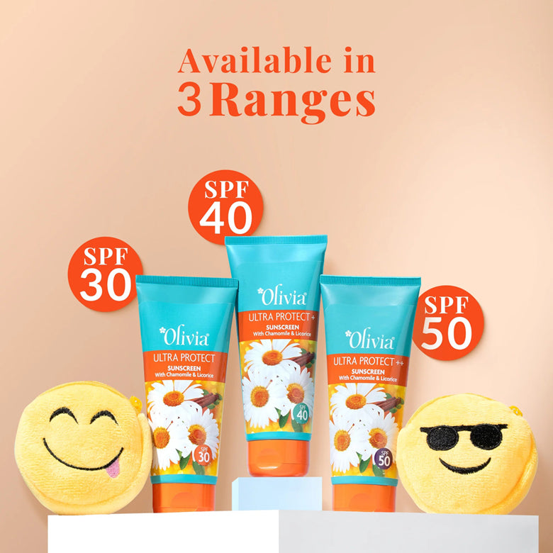 Olivia Ultra Protect ++ Sunscreen With Chamomile And Licorice Spf 50