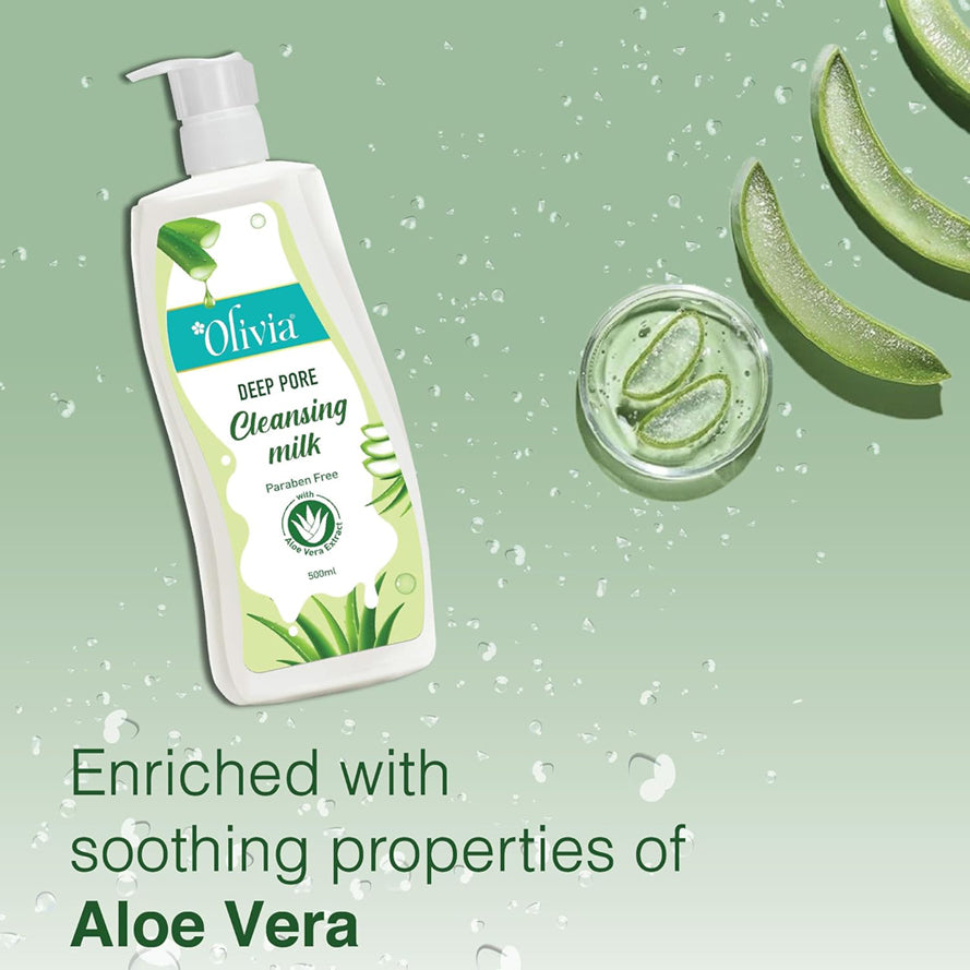 Olivia Aloevera Cleansing Milk 500Ml