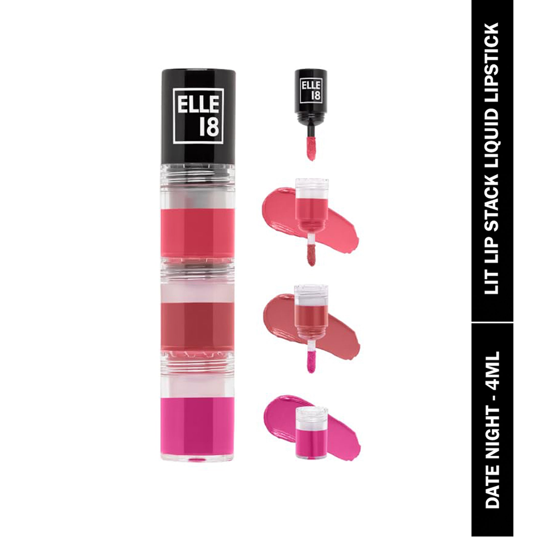 Elle 18 Lit Lip Stack Liquid Lipstick 4Ml