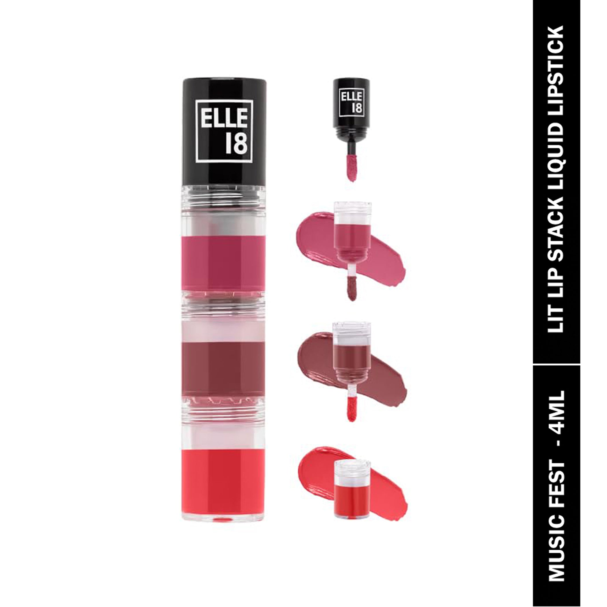 Elle 18 Lit Lip Stack Liquid Lipstick 4Ml