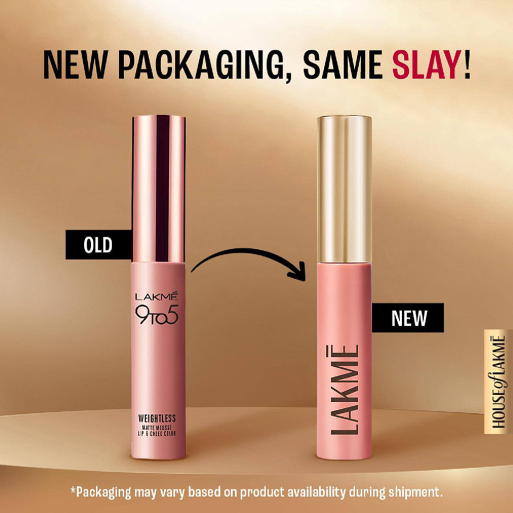 Lakme 9 To 5 Double Duty Mousse Tint For Cheek & Lips 9G