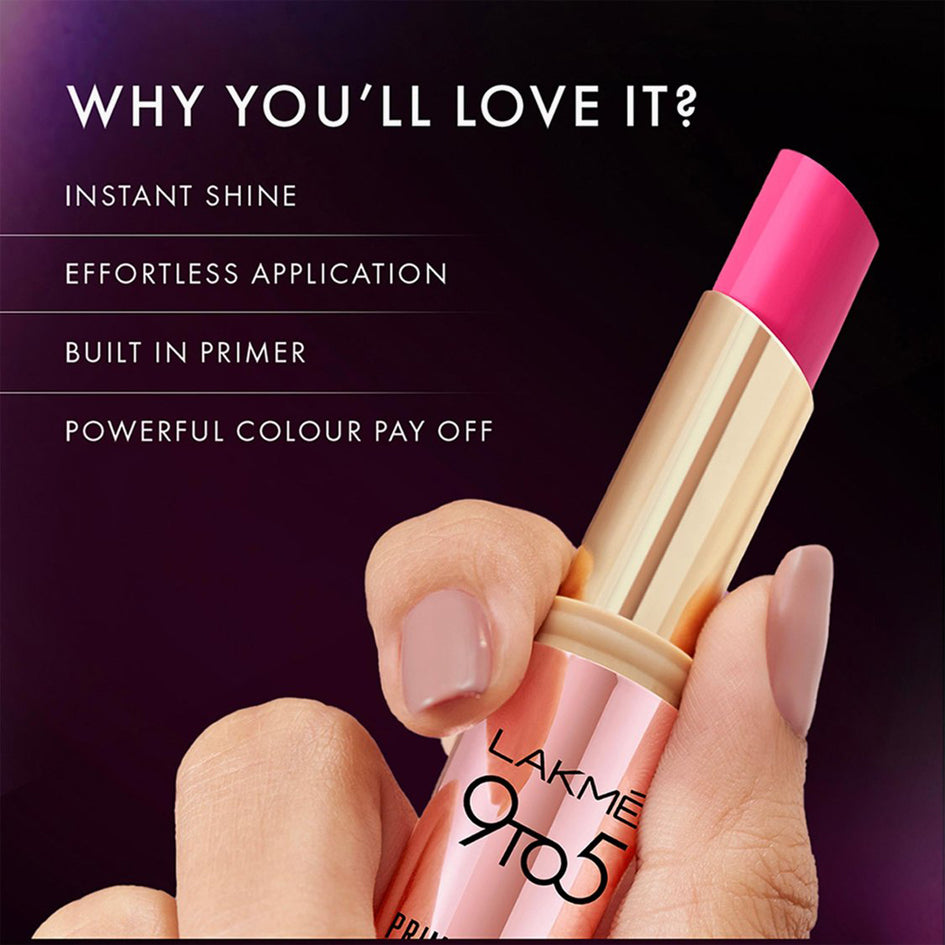 Lakme 9 To 5 Primer + Shine Lipstick