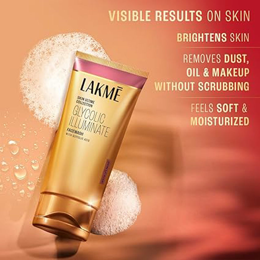 Lakme Glyconic Illuminate Facewash With Glycolic Acid