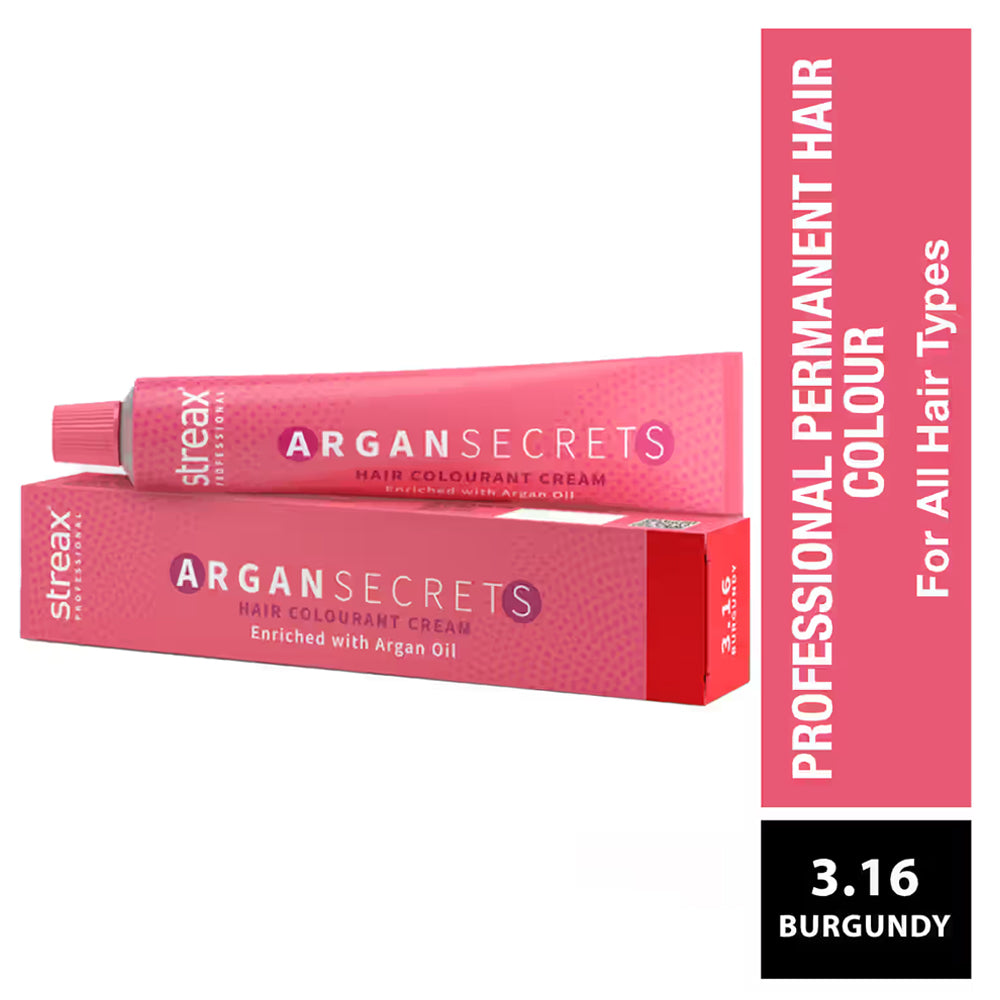 Streax Proffessional Argan Secrets Hair Colourant Cream 60G