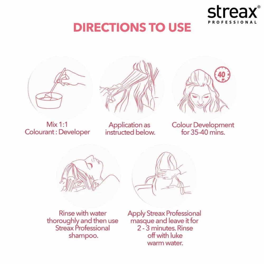 Streax Professionl Argan Secrets 40 Volume 12Per Developer