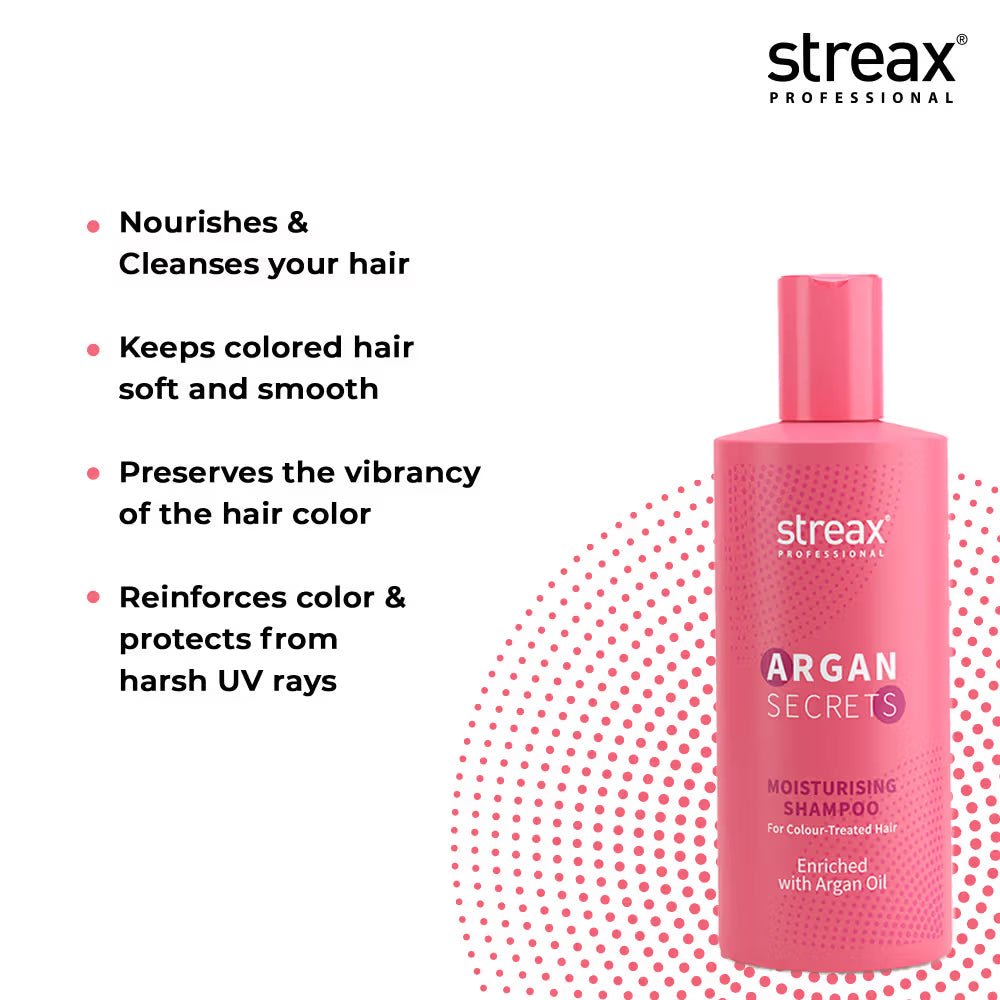 Streax Professional Argan Secrets Moisturing Shampoo