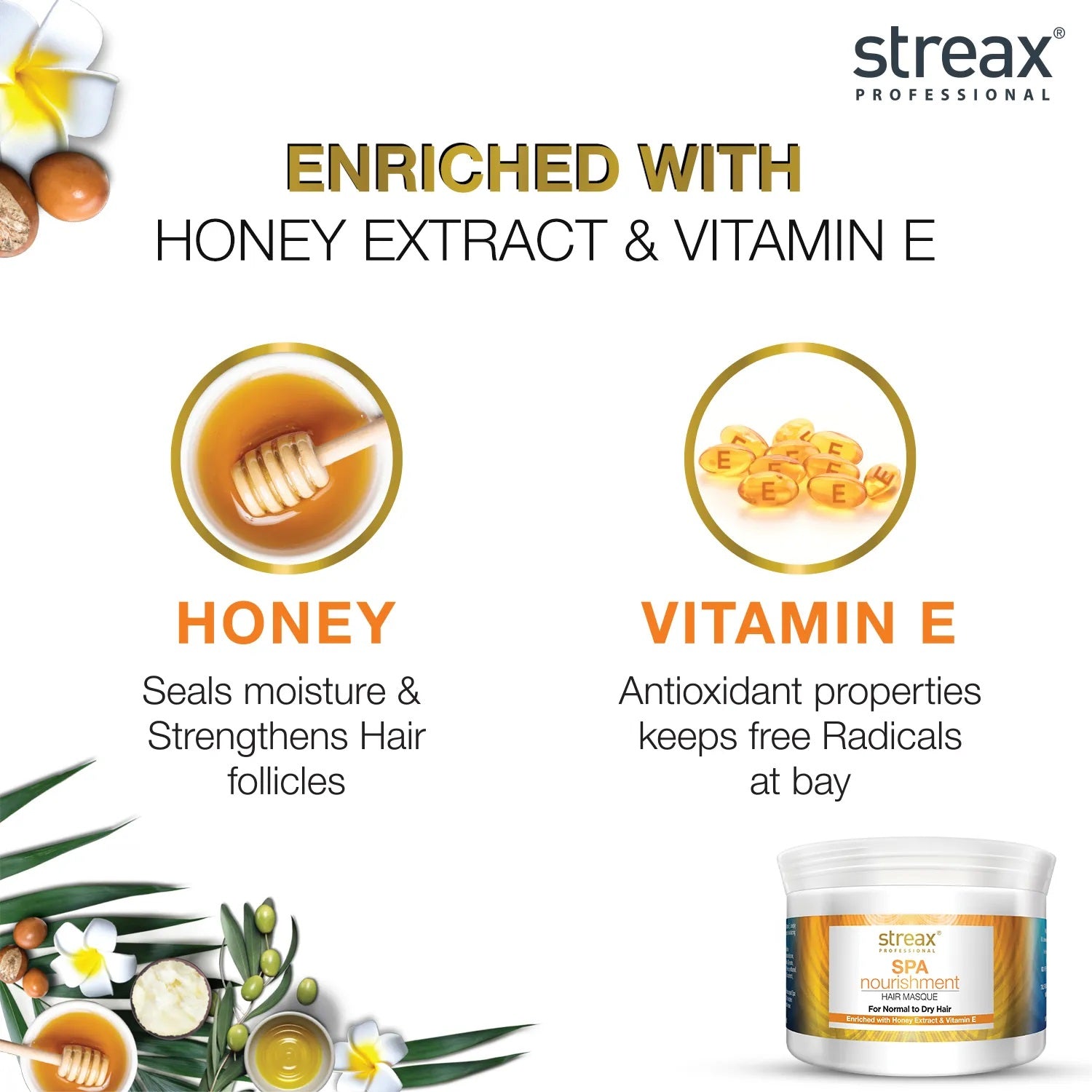 Streax Professional Spa Nourishment Hair Masque For Very Dry & Damaged Hair