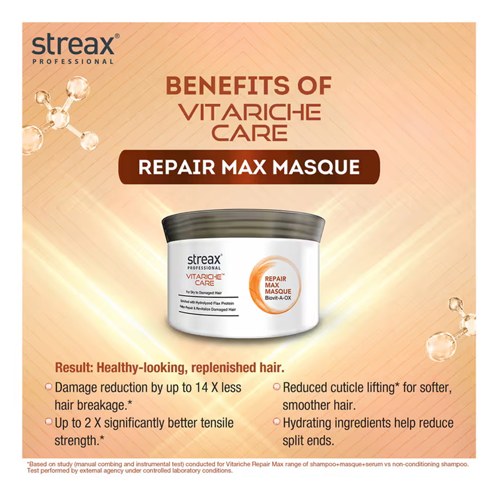 Streax Pro Vitariche Care Repair Max Masque