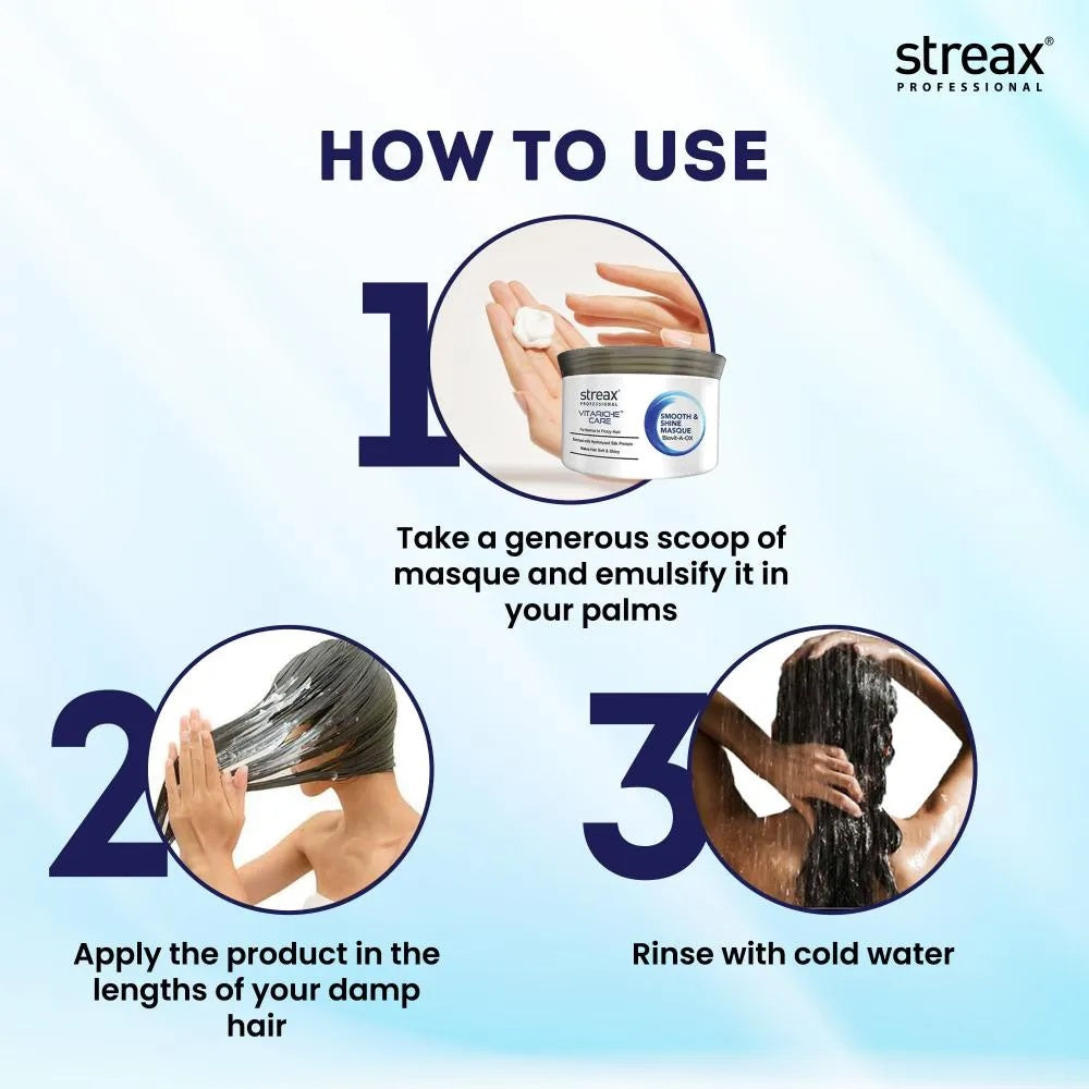 Streax Professional Vitariche Care Smooth & Shine Masque
