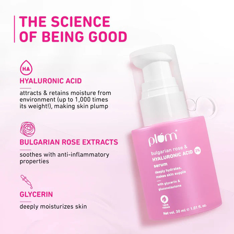 Plum 2Per Hyaluronic Acid Serum With Bulgarian Rose
