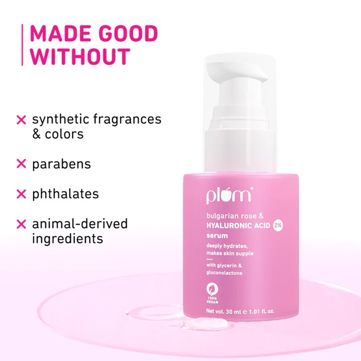 Plum 2Per Hyaluronic Acid Serum With Bulgarian Rose