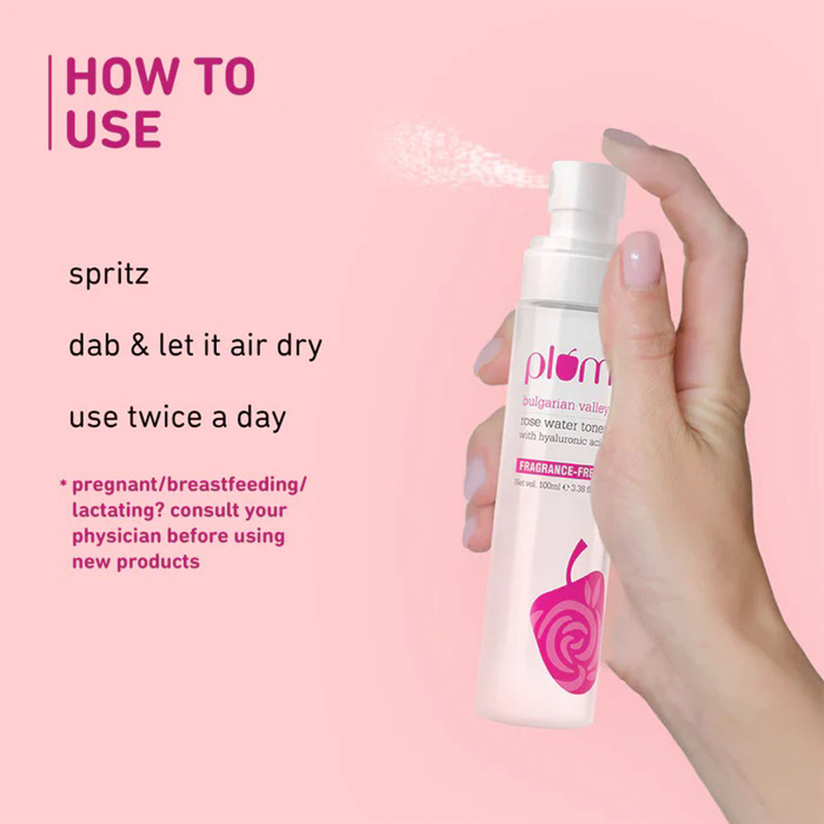 Plum Bulgarian Valley Rose Water Toner
