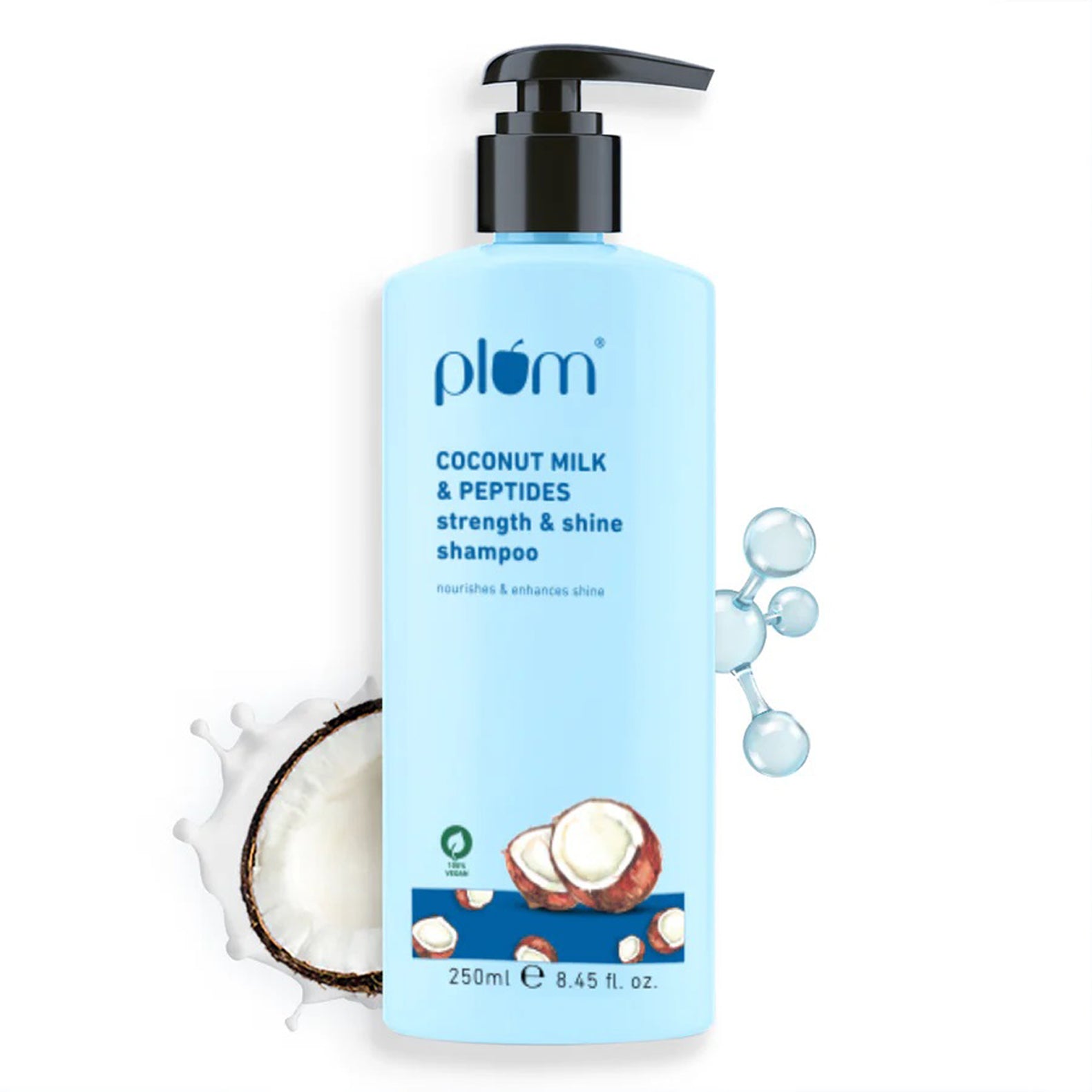 Plum Coconut Milk & Peptides Strength & Shine Shampoo 250Ml