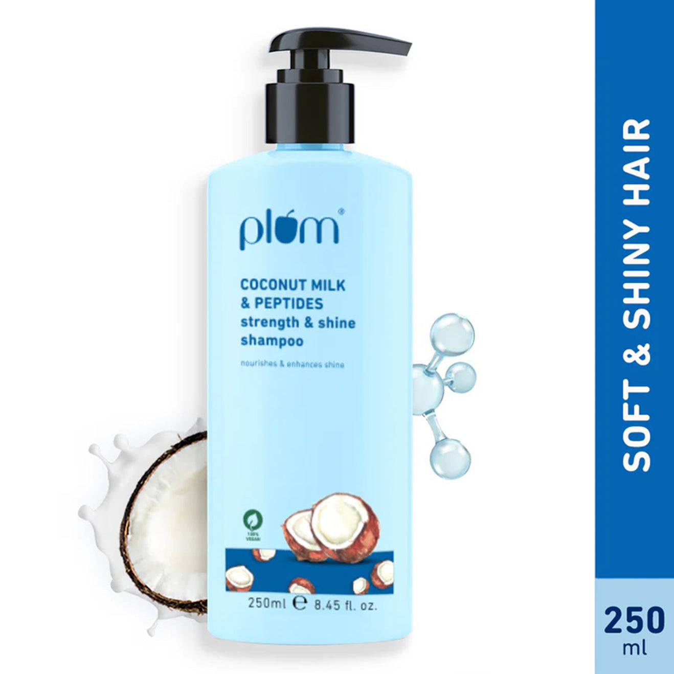 Plum Coconut Milk & Peptides Strength & Shine Shampoo 250Ml