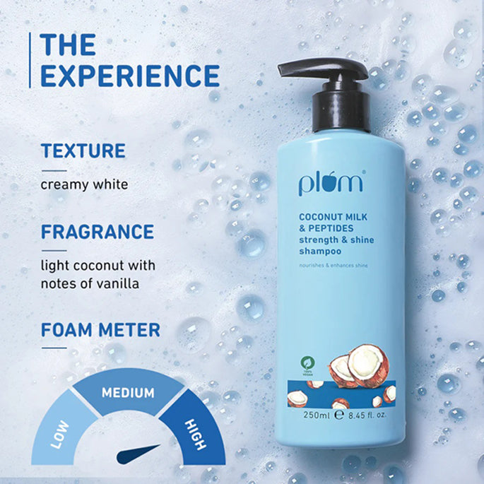Plum Coconut Milk & Peptides Strength & Shine Shampoo 250Ml
