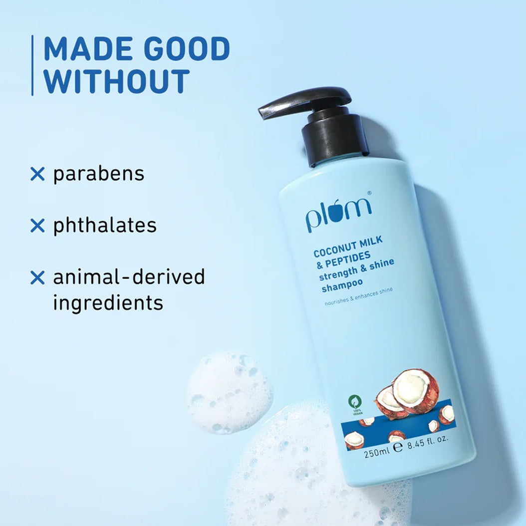 Plum Coconut Milk & Peptides Strength & Shine Shampoo 250Ml