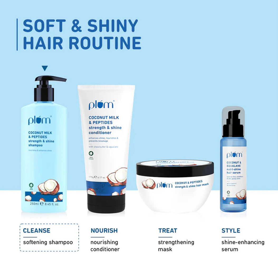 Plum Coconut Milk & Peptides Strength & Shine Shampoo 250Ml