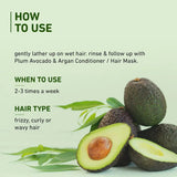 Plum Avocado Argan Frizz Control Shampoo 250Ml