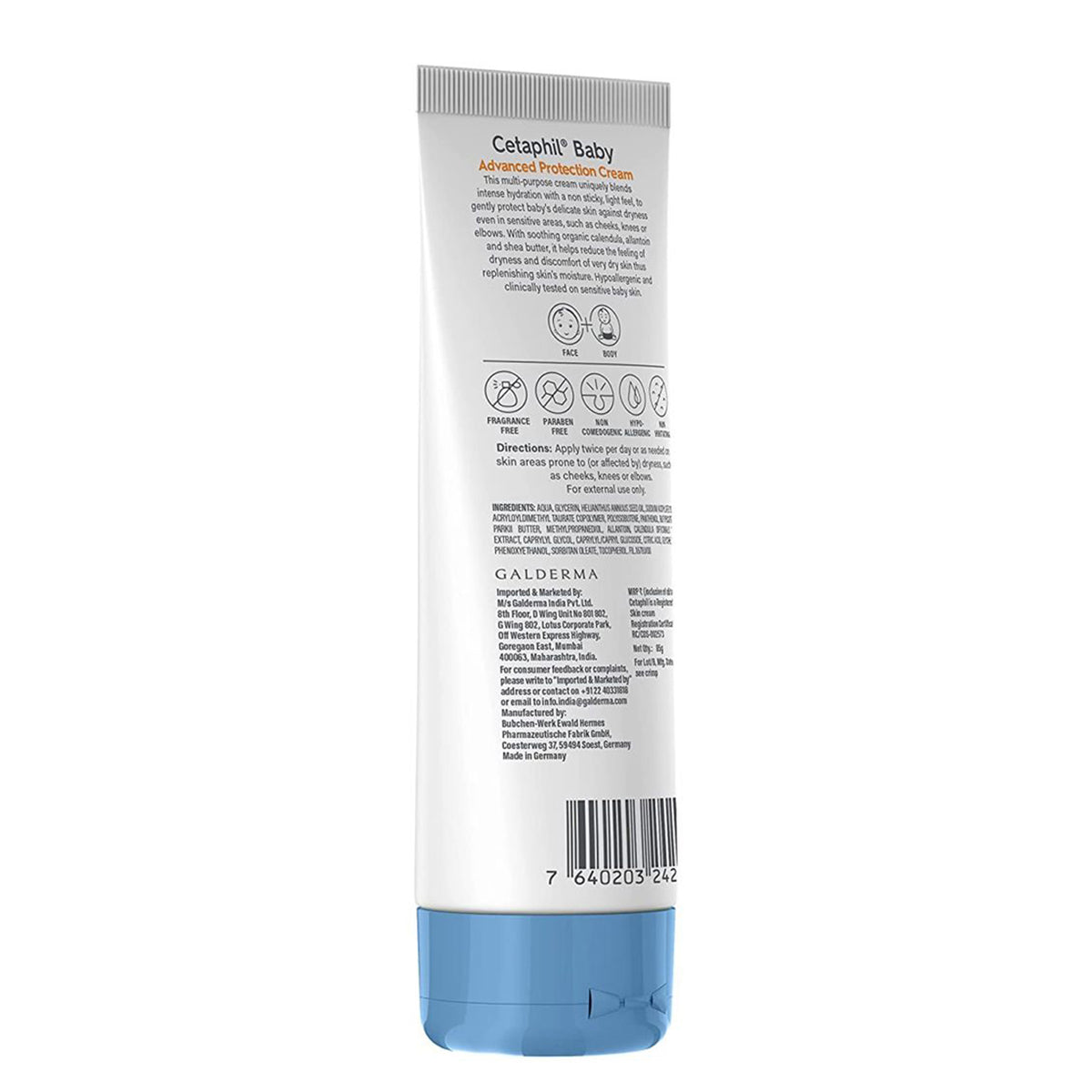 Cetaphil Baby Advanced Protection Cream With Organic Calendula 85G