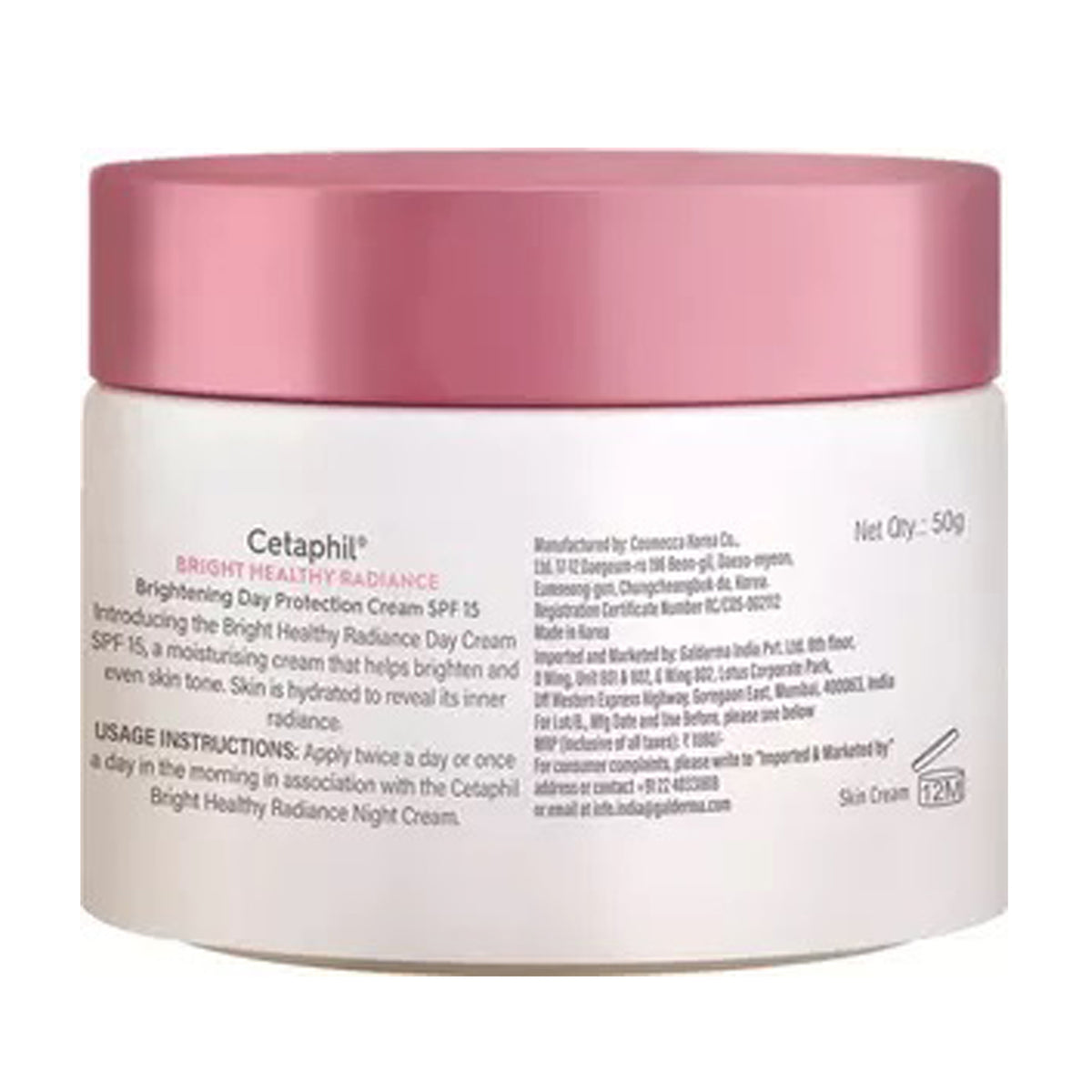 Cetaphil Bright Healthy Radiance Brightening Day Protection Cream Spf15 50G