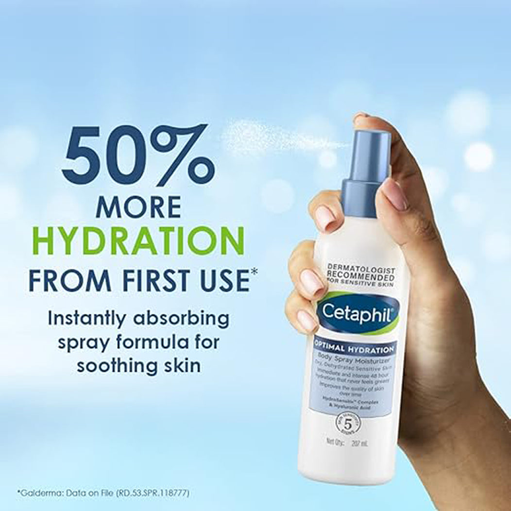 Cetaphil Optimal Hydration Body Spray Moisturizer 207 Ml