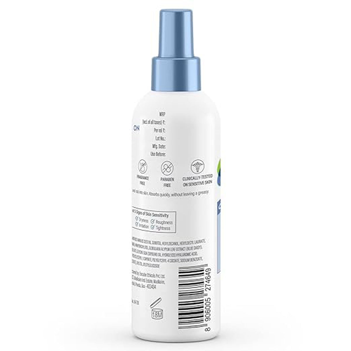 Cetaphil Optimal Hydration Body Spray Moisturizer 207 Ml