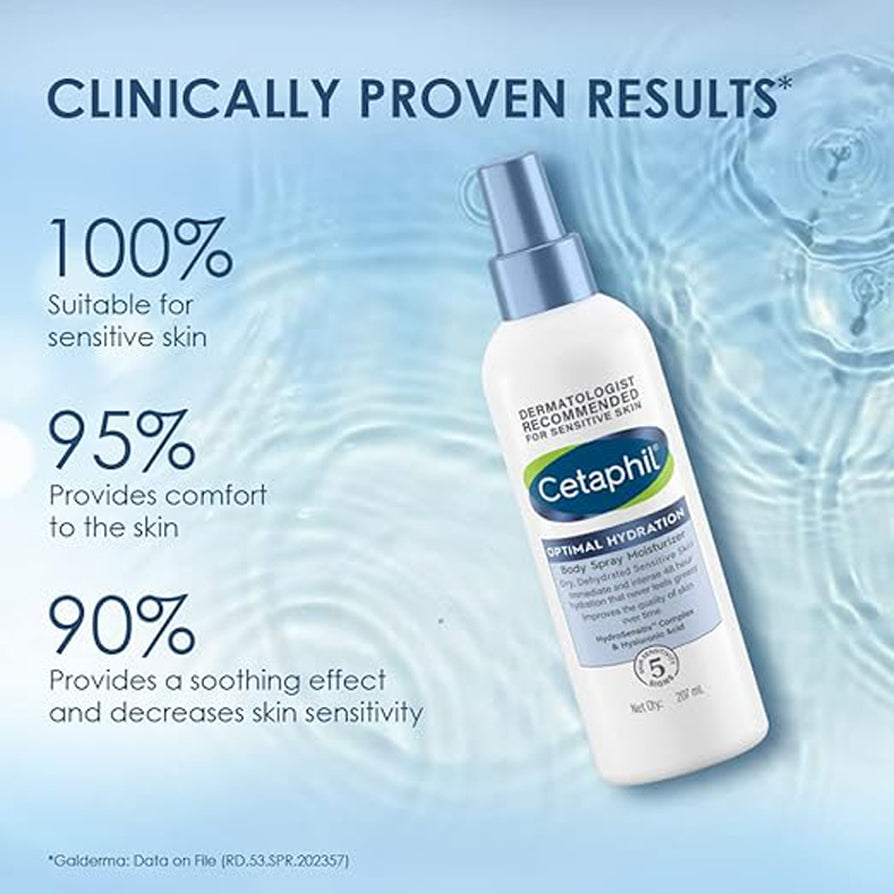 Cetaphil Optimal Hydration Body Spray Moisturizer 207 Ml
