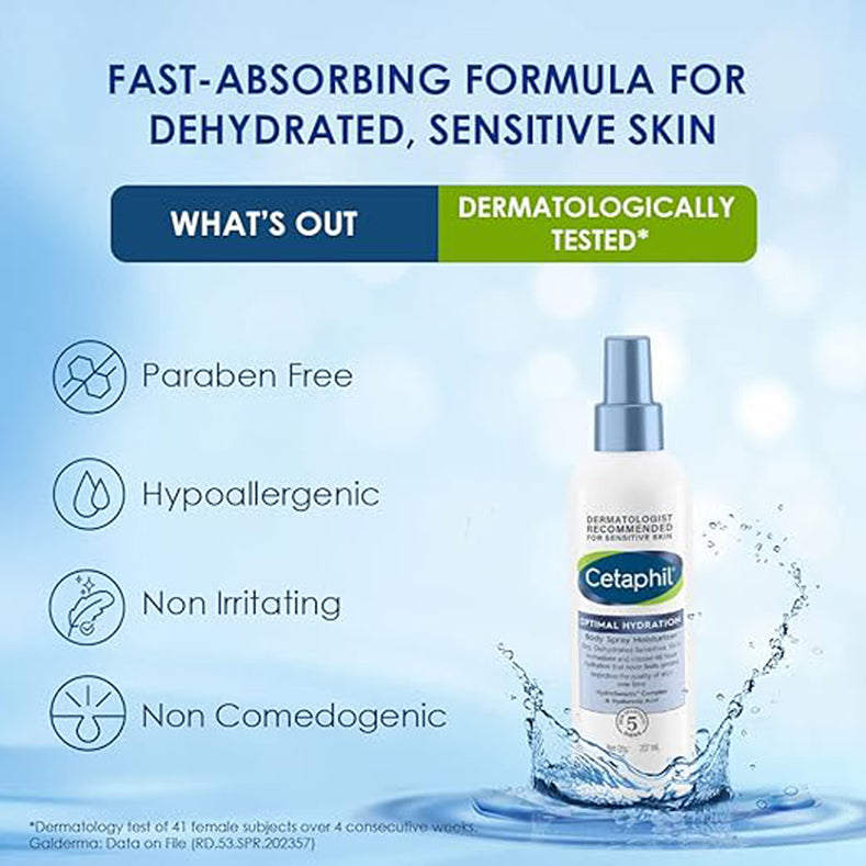 Cetaphil Optimal Hydration Body Spray Moisturizer 207 Ml