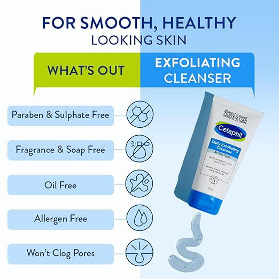 Cetaphil Daily Exfoliating Cleanser 178Ml