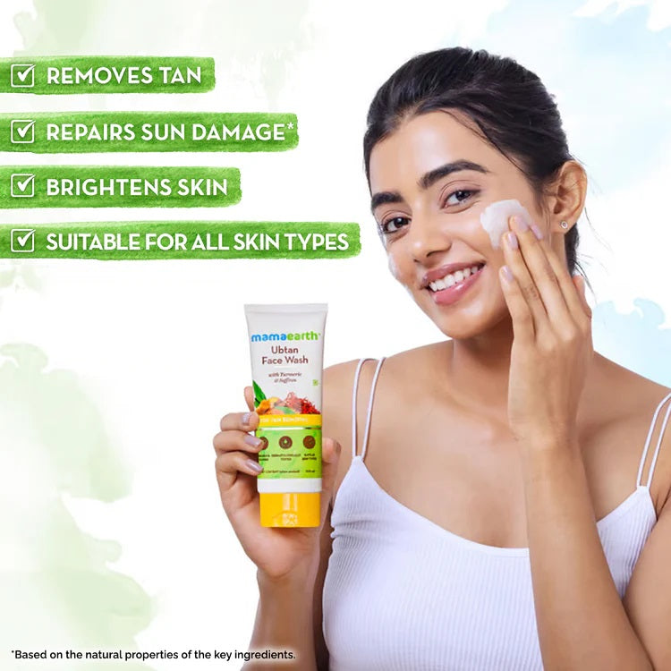 Mamaearth Ubtan Face Wash Turmeric & Saffron