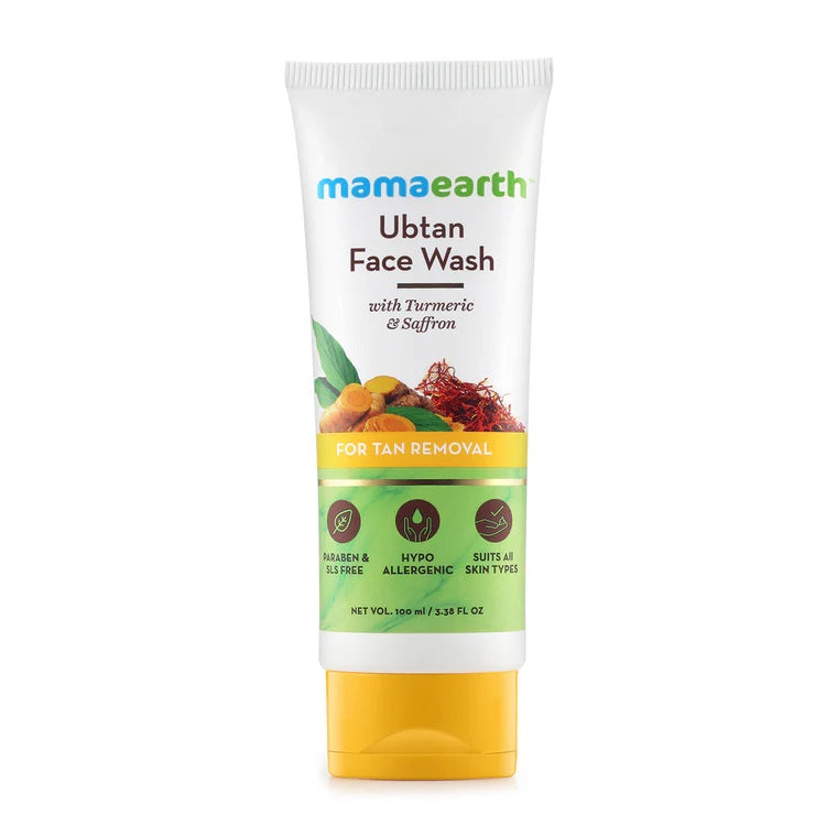 Mamaearth Ubtan Face Wash Turmeric & Saffron