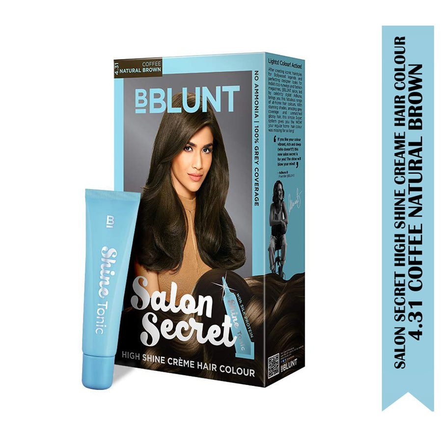 Bblunt Salon Secret High Shine Creame Hair Colour 50G, 50Ml, 8Ml