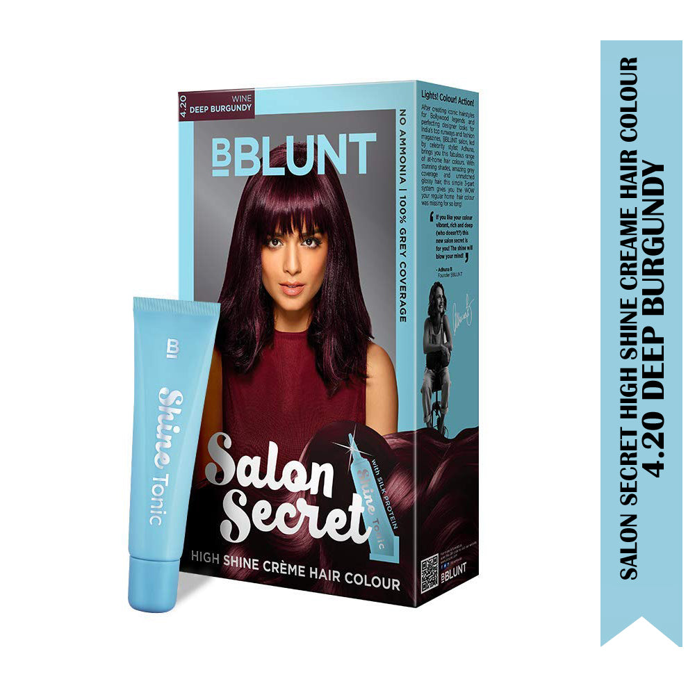 Bblunt Salon Secret High Shine Creame Hair Colour 50G, 50Ml, 8Ml