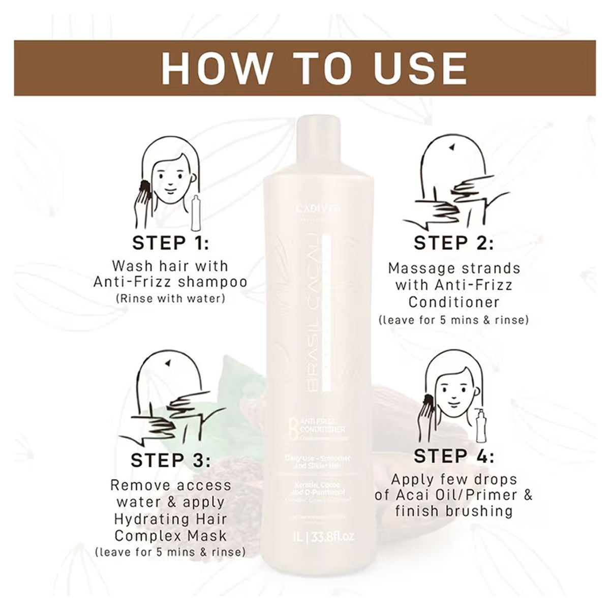 Brasil Cacau B Anti Frizz Conditioner
