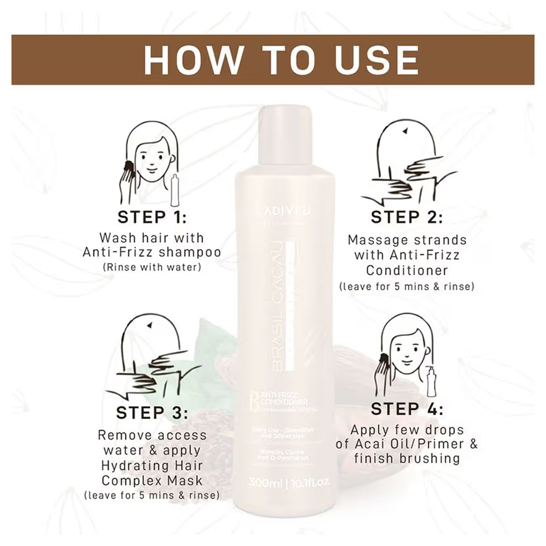 Brasil Cacau B Anti Frizz Conditioner