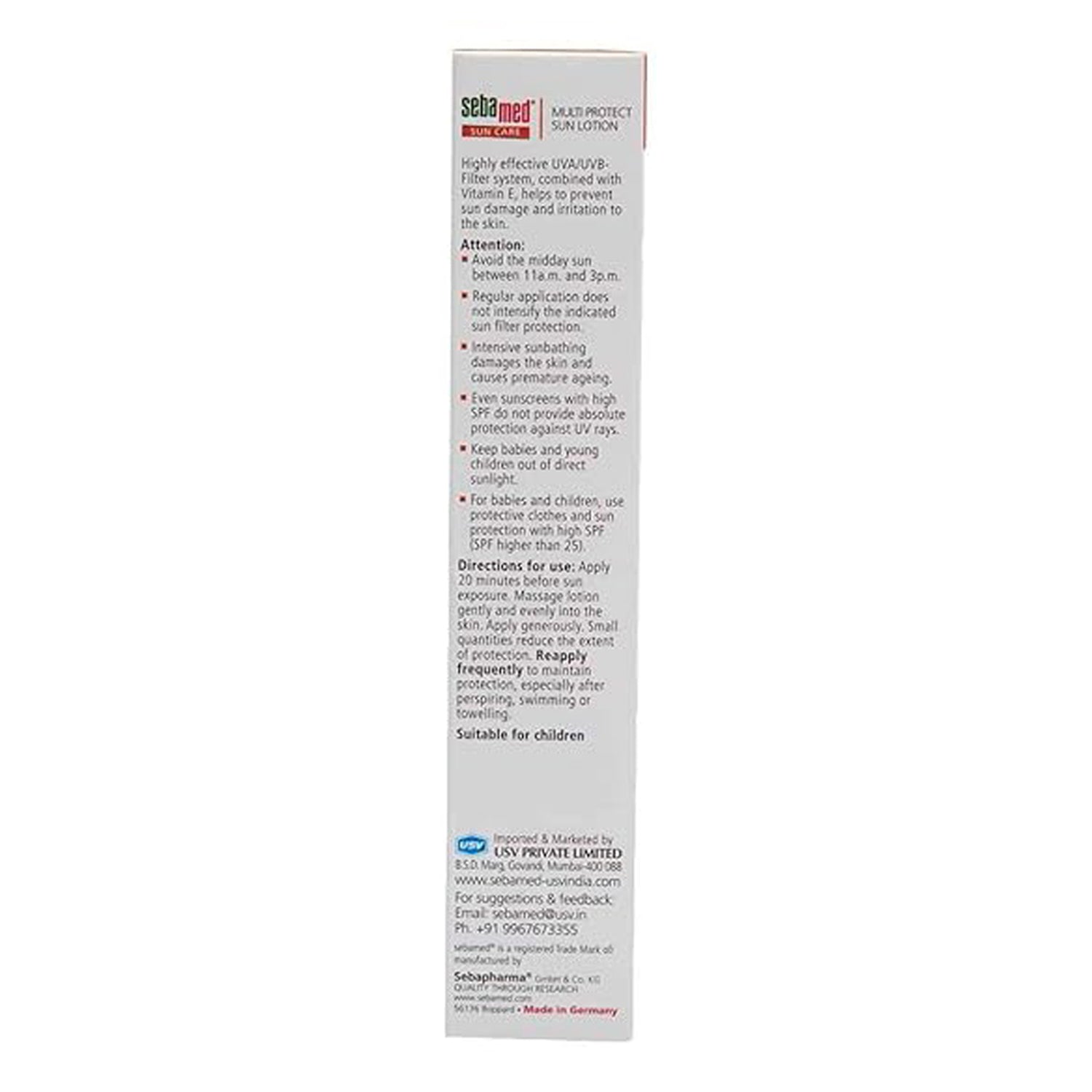 Sebamed Ph 5.5 Sun Care Spf 50+ Very High Multi Protect Lotion 150Ml