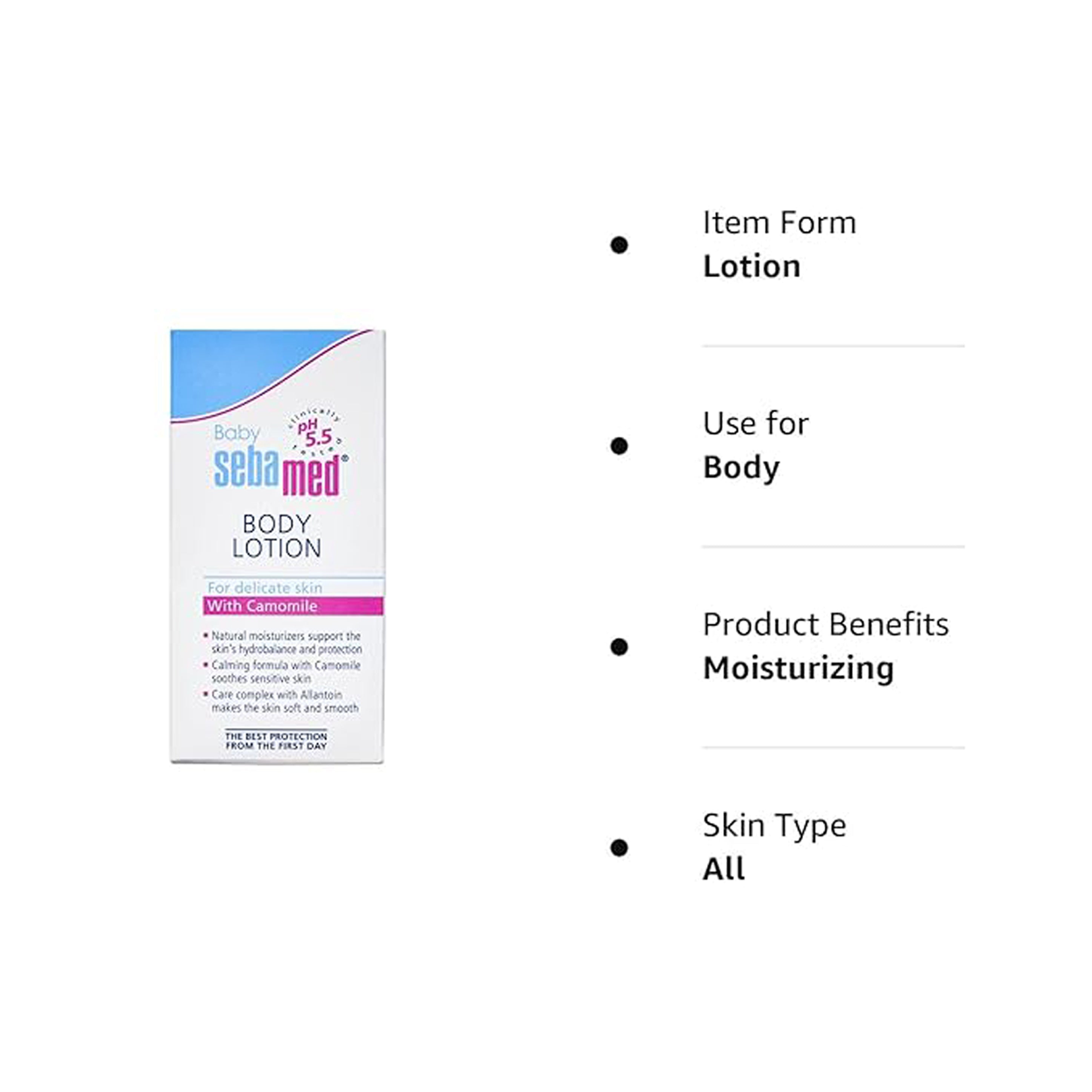 Sebamed Baby Ph 5.5 Body Lotion With Camomile