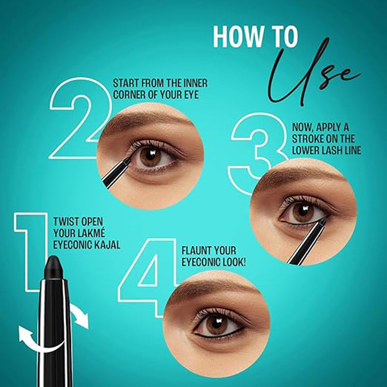 Lakme 9 To 5 Eyeconic Kajal 0.35G