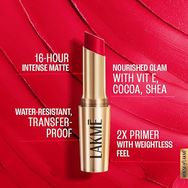 Lakme 9To5 Powerplay Priming Matte Lipstick 3.6G