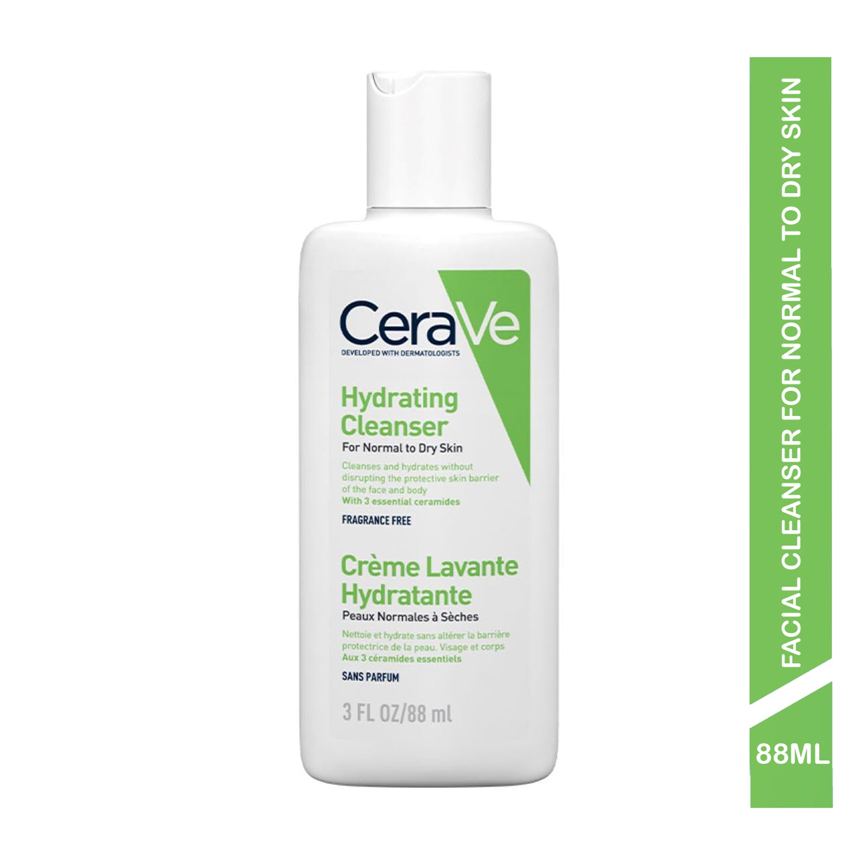 Cerave Hydrating Facial Cleanser For Normal To Dry Skin