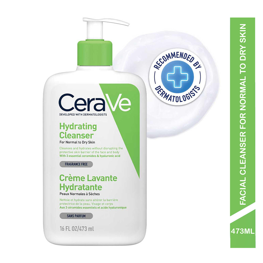 Cerave Hydrating Facial Cleanser For Normal To Dry Skin