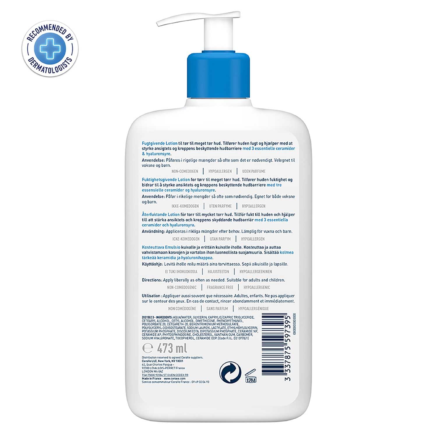 Cerave Moisturizing Lotion Lait Hydrant