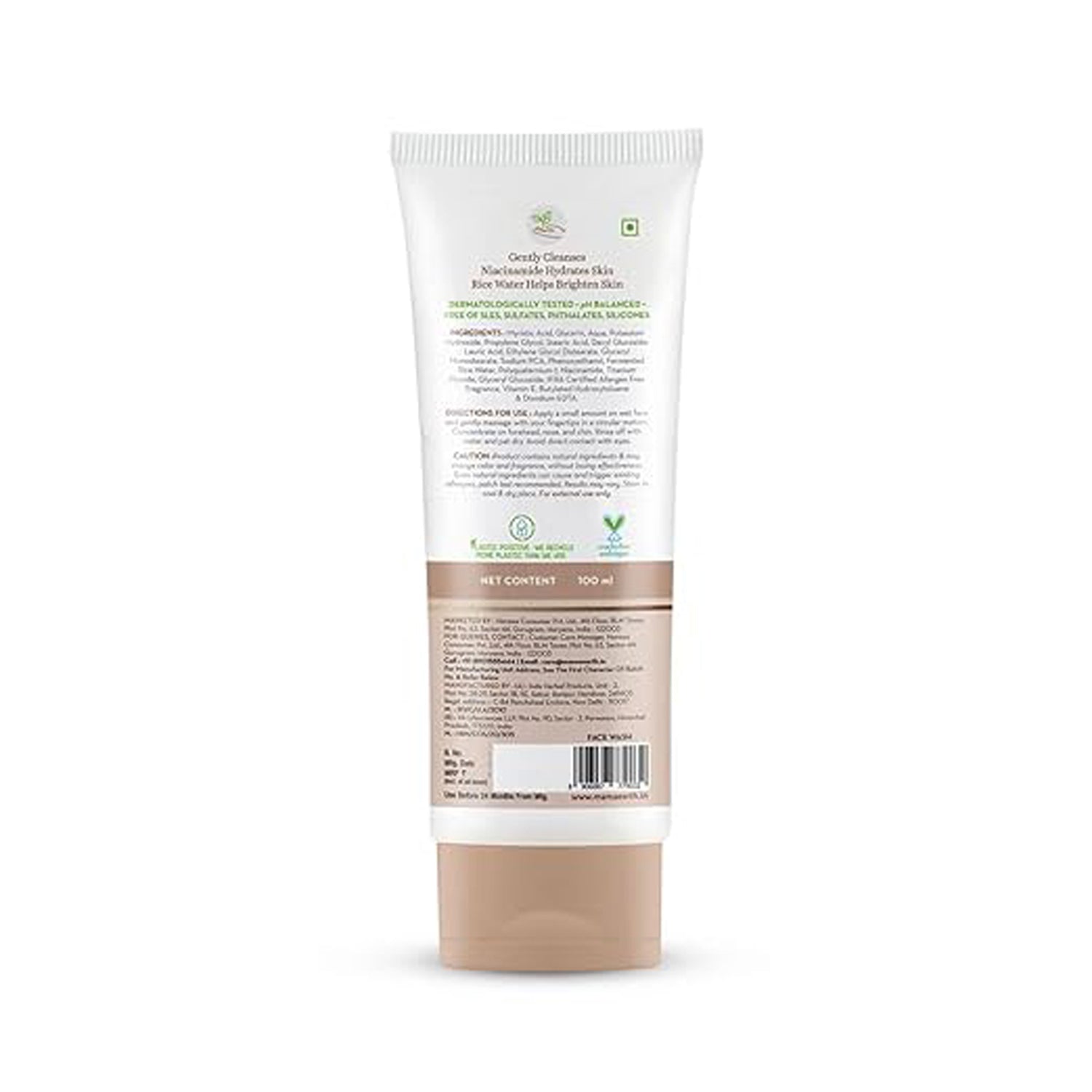 Mamaearth Rice Face Wash With Rice Water & Niacinamide
