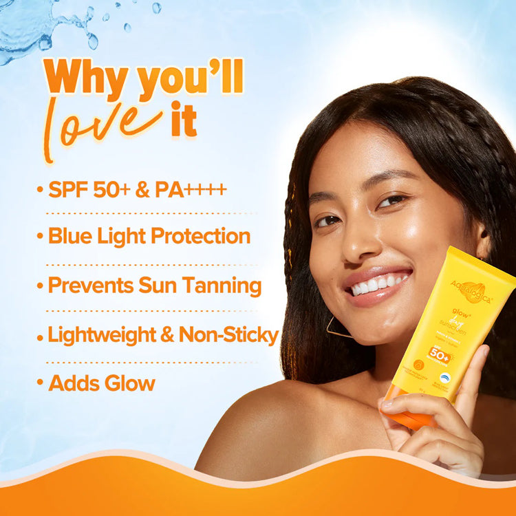 Aqualogica Glow+ Dewy Sunscreen With Spf 50+