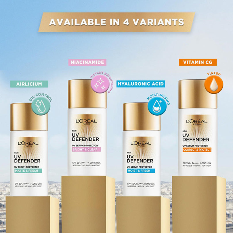 Loreal Paris Uv Defender Serum Protector Sunscreen 50Ml