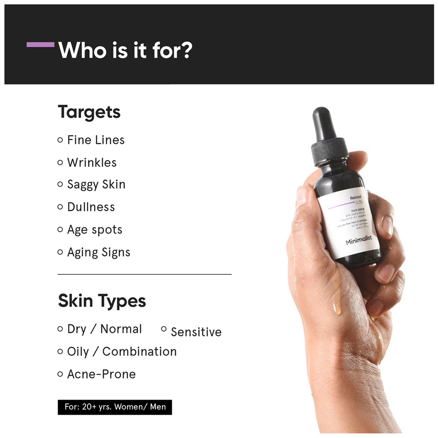 Minimalist Retinol 0.3Per Face Serum 30Ml
